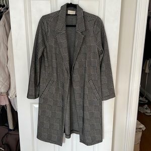 Plaid Duster Coat